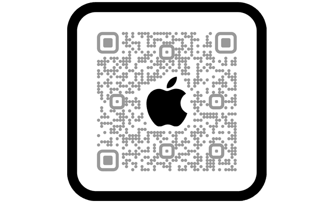 Scan the QR code to shop in the Apple Store app.